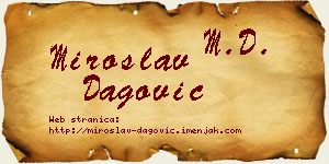 Miroslav Dagović vizit kartica